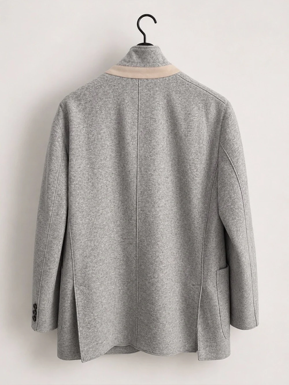 Ermenegildo Zegna JerseyWear Cashmere Silk Gray Blazer